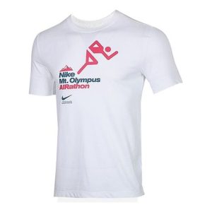 Nike Airathon Round Neck Short Sleeve White CW2854-100