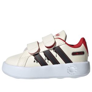 (TD) adidas Grand Court 'Cream White Core Black Collegiate Red' JR5631