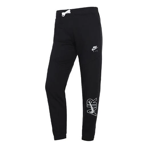 (GS) Nike Logo Alphabet Printing Lacing Sports Pants/Trousers/Joggers Boy Black DM8373-010