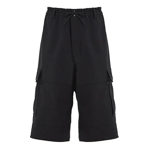 adidas Y-3 Classic Refined Wool Stretch Cargo Shorts 'Black' FN3401
