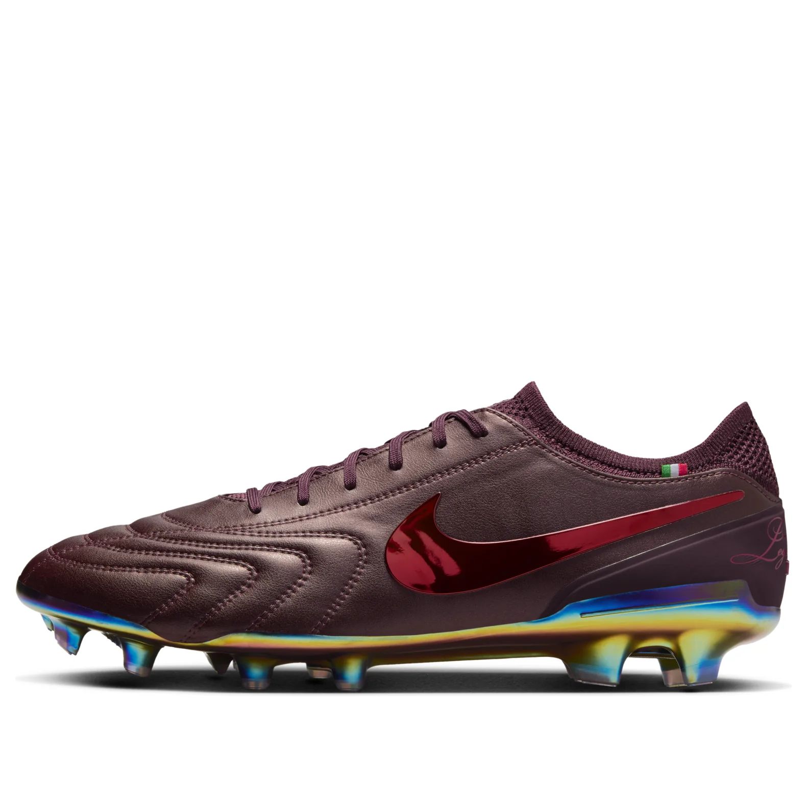 Nike Tiempo Legend 10 Elite LUXE FG 'Port Wine Bright Crimson' FZ1487-600