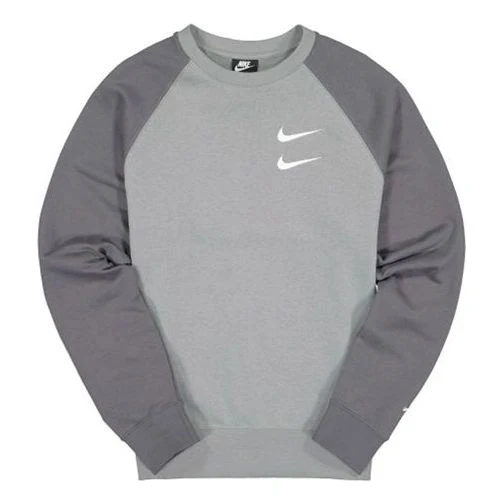 Men's Nike Casual Round Neck Long Sleeves Gray CJ4872-073