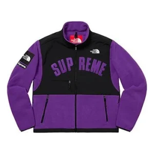 Supreme SS19 x The North Face Arc Logo Denali Fleece Jacket Purple SUP-SS19-548
