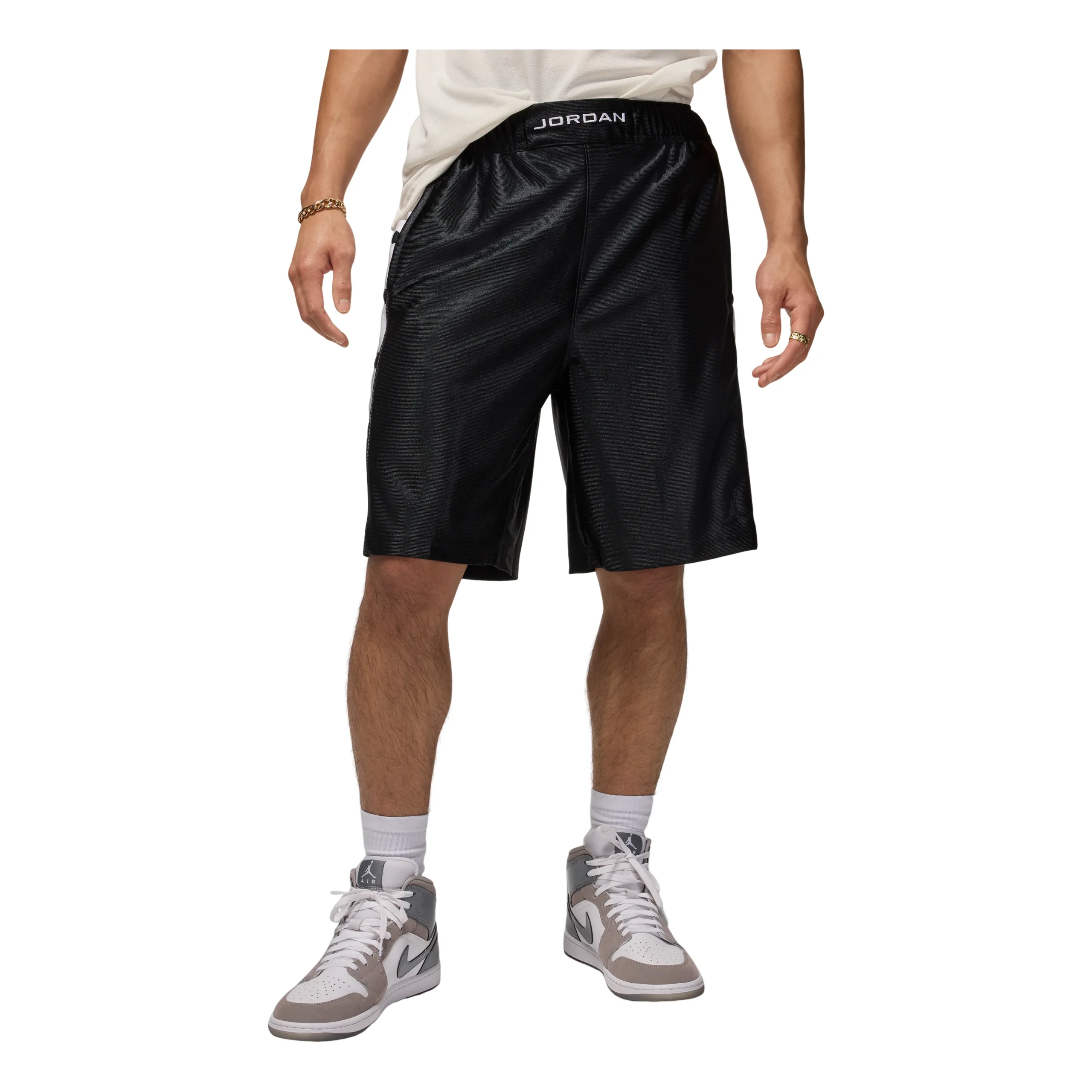 Jordan Brooklyn Cat Scratch Shorts 'Black White' HV0560-013