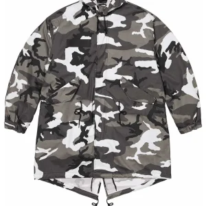 Supreme x Futura Fishtail Parka 'Black White Grey' SUP-SS24-016
