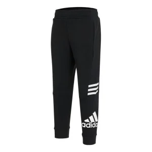 (GS) adidas Badge of Sport Jogger Pants Asia Sizing 'Black White' H40256
