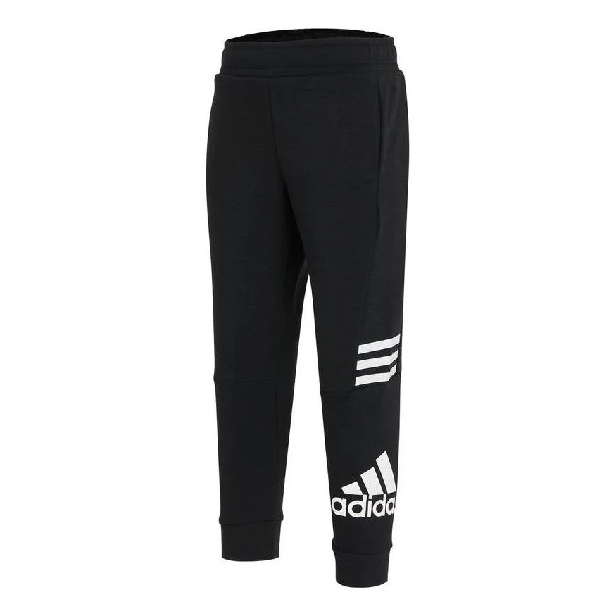 (GS) adidas Badge of Sport Jogger Pants Asia Sizing 'Black White' H40256