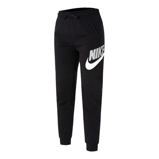 (GS) Nike Logo Printing Bundle Feet Sports Pants/Trousers/Joggers Boy Black CJ7863-010