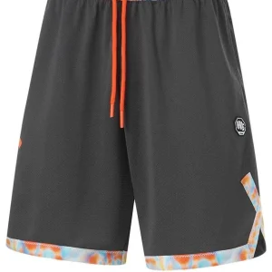 Li-Ning BadFive Graphic Basketball Shorts 'Dark Grey' AAPU111-2