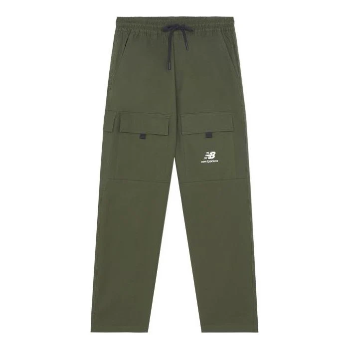 New Balance Casual Cargo Pants Asia Sizing 'Olive Green' AMP13396-ECL