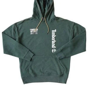 Timberland Logo and Back Words Hoodie 'Green' A28MPE20