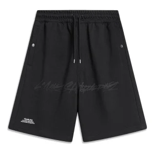 Li-Ning x OG_SLICK Graphic Skateboarding Shorts 'Black' AKST459-1