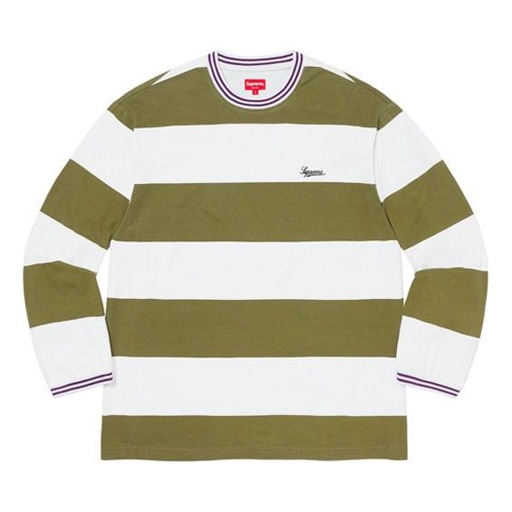 Supreme FW19 Week 6 Printed Stripe LS Top Tee SUP-FW19-623