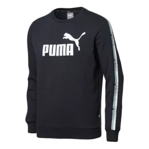 PUMA logo Printing Round Neck Black 853354-01