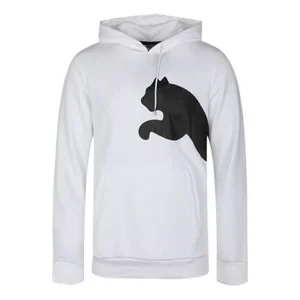 PUMA Knit Casual hooded Long Sleeves Pullover White 580566-02