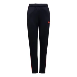 (GS) adidas AEROREADY Primegreen 3-Stripes Tapered Pants Asia Sizing 'Black Red' GS0354