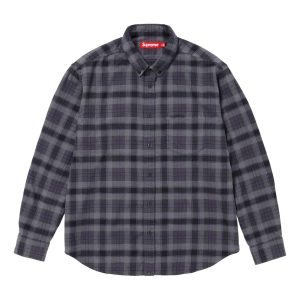 Supreme Plaid Flannel Shirt 'Black Grey' SUP-SS24-104