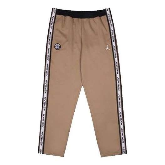 Air Jordan x CLOT Crossover Tricot Pant Straight Sports Pants US Edition Brown AR8403-213