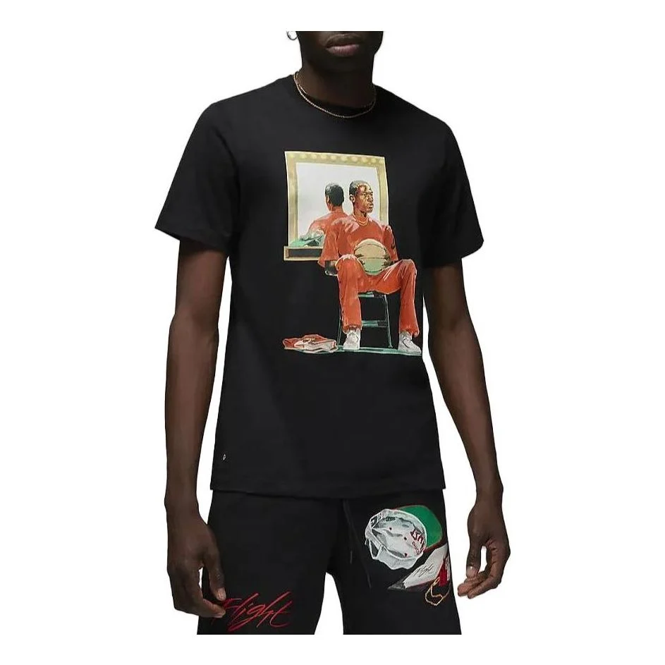 Air Jordan Artist Series Jacob Rochester T-shirt 'Black' DQ7380-010