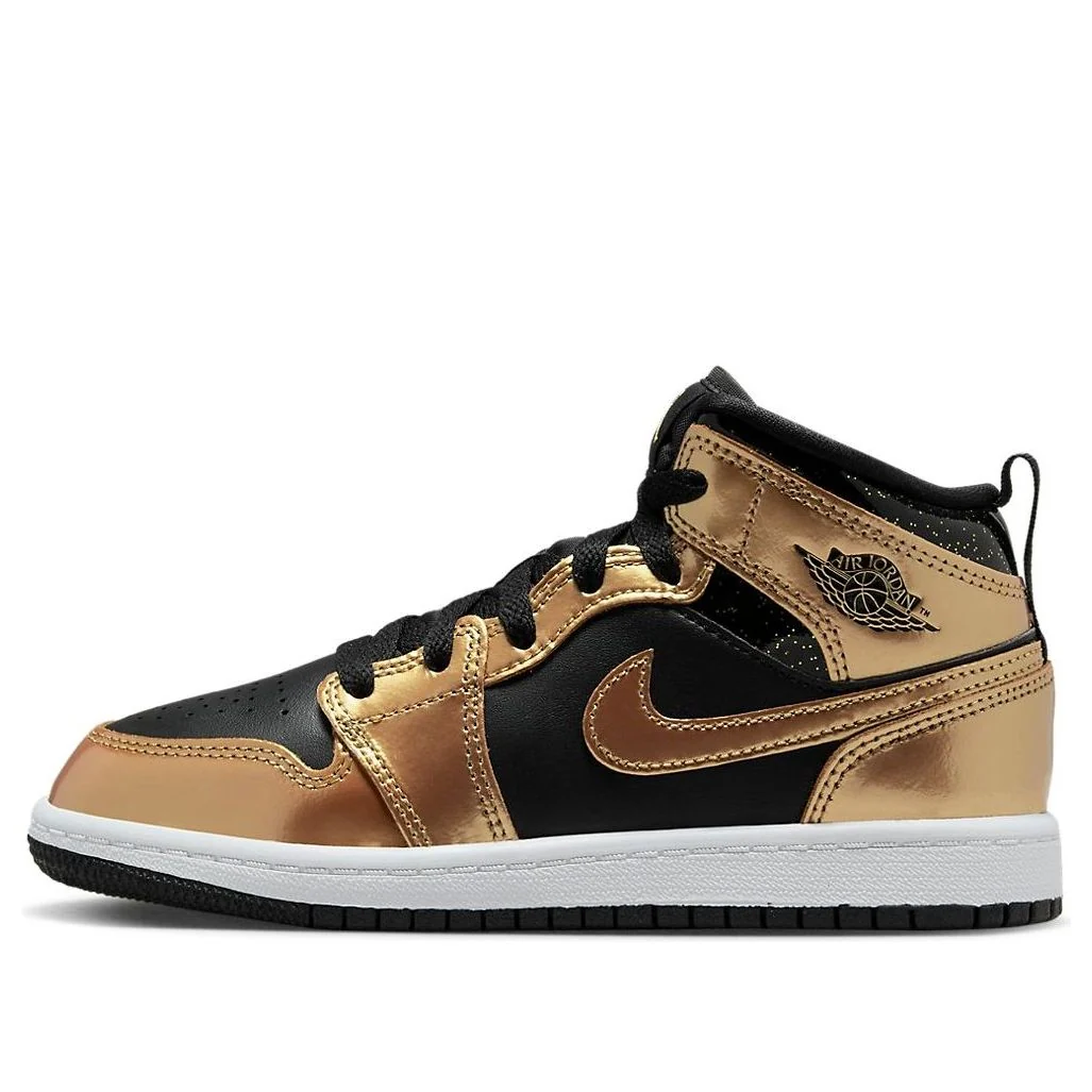 (PS) Air Jordan 1 Mid SE 'Metallic Gold Black' DR6968-071