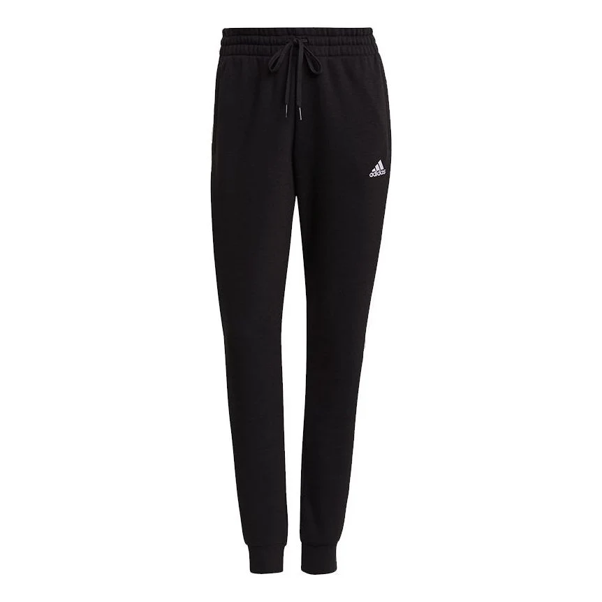 (WMNS) adidas Essentials Fleece 3-Stripes Pants Asia Sizing 'Black' GM5551