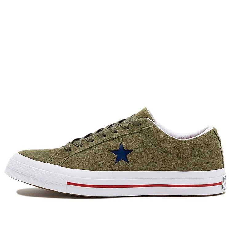 Converse One Star Non-Slip Wear-resistant Casual Skateboarding Shoes Unisex Green 161194C