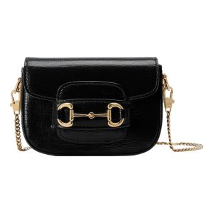 (WMNS) Gucci Horsebit 1955 Super Mini Bag 'Black' 760253-AAA7G-1000
