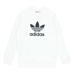 adidas originals Trefoil Warm-Up Crew Sweatshirt 'White' DV1544