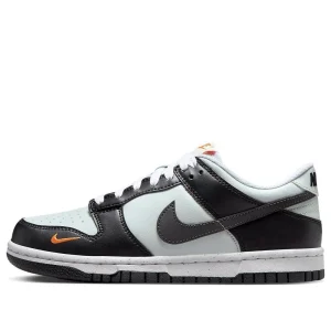 (GS) Nike Dunk Low 'Black Bright Mandarin' FN7784-001