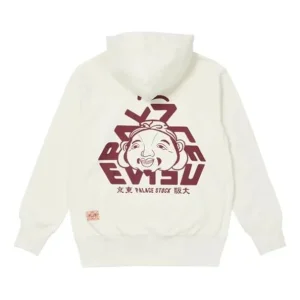 Palace X Evisu FW21 Tri-Godhead Hood Egret 'White' P21EVHD002