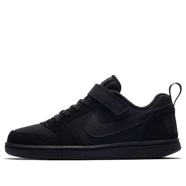 (PS) Nike Court Borough Low 'Triple Black' 870025-001