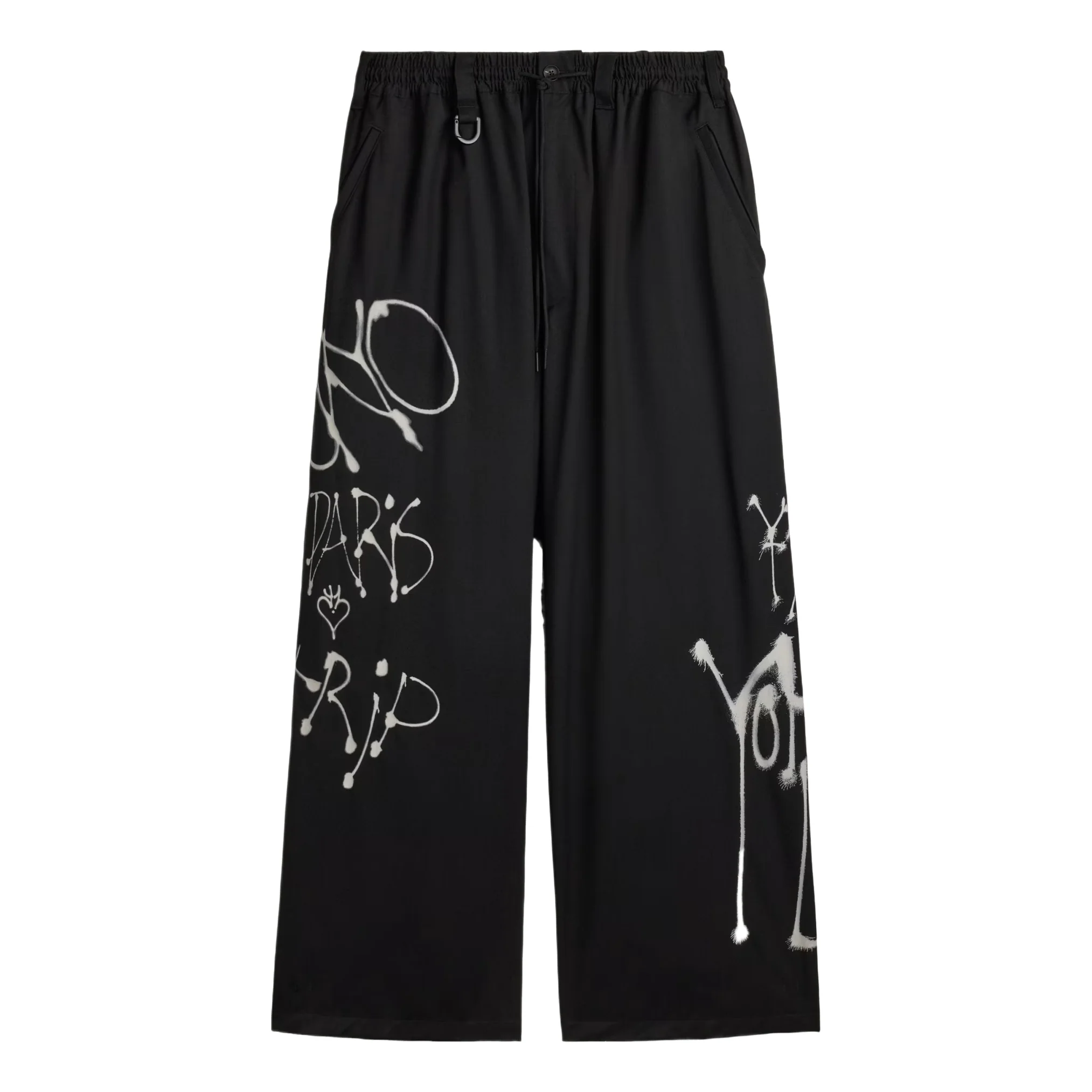 adidas x Y-3 Chito Graphic Wide Wool Pants Asia Sizing 'Black' KR8712