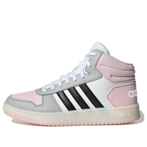 (WMNS) adidas Hoops 2.0 Mid 'White Pink Black' FV2737