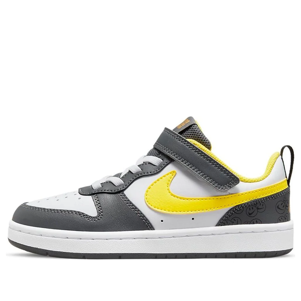 (PS) Nike Court Borough Low 2 SE 'White Gray Yellow' DO6689-100