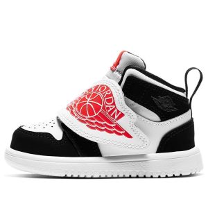 (TD) Air Jordan 1 Sky logo 'Black White Red' BQ7196-101