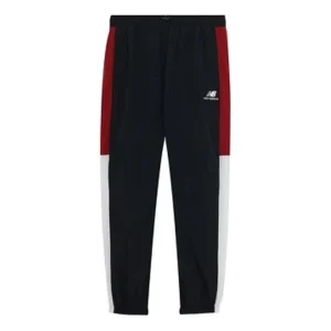 New Balance Relaxed Color Block Jogger Asia Sizing 'Black White Red' NTA33011-BUR