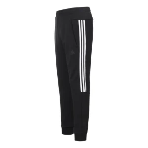 adidas Casual Sports Bundle Feet Lacing Stripe Knit Long Pants Black GP1014