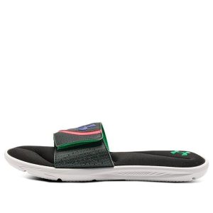 Under Armour Ignite 6 Graphic Strap Slide 'Black Cerise' 3024450-004