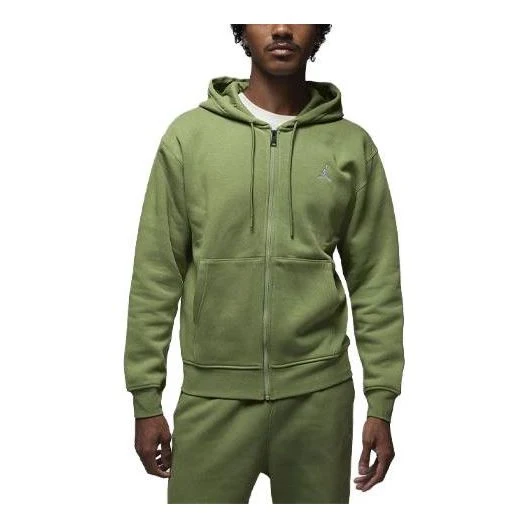 Air Jordan Full-Zip Fleece Hoodie 'Sky J Light Olive' FJ7771-340