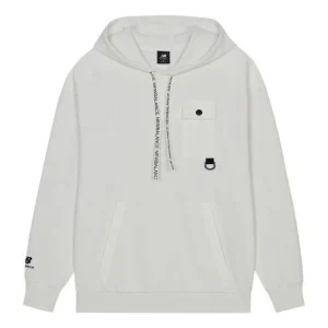 New Balance Men's New Balance Solid Color Casual Hooded Pullover Long Sleeves White AMT13363-IV