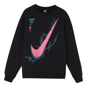 Nike x LPL Crossover Casual Sports Round Neck Pullover Knit Black DA5005-010