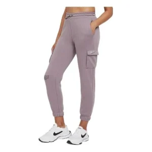 (WMNS) Nike Sportswear Swoosh Slim Fit Bundle Feet Sports Pants/Trousers/Joggers Smoke Purple CZ8906-531