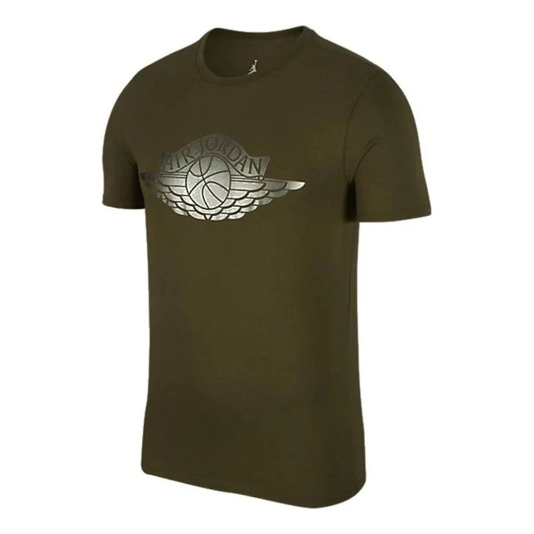 Air Jordan Wings Logo T-Shirt 'Olive Green' AA1904-395