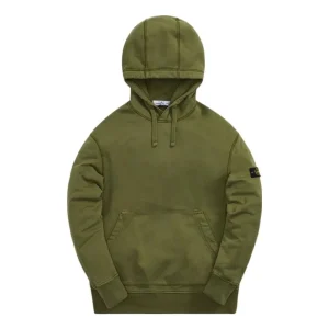 STONE ISLAND Logo Patch Pull Over Hoodie 'Olive Green' 761564151-V0058