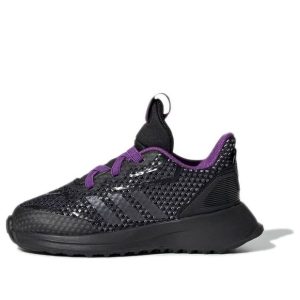 (TD) adidas x Marvel Black Panther RapidaRun Shoes 'Core Black Night Metallic Active Purple' G27552