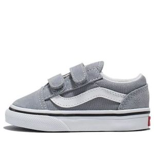 (TD) Vans Old Skool Hook And Loop 'Grey White' VN0A4VJJBM7