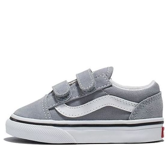 (TD) Vans Old Skool Hook And Loop 'Grey White' VN0A4VJJBM7