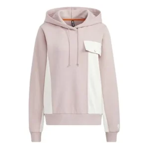(WMNS) adidas Neo Hoodie 'Pink White' HM7406