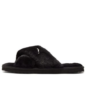 (WMNS) PUMA Fluff X Strap Slide 'Black' 384936-01