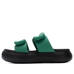 (WMNS) PUMA Mayu Puffy Slides 'Green Black' 399450-03